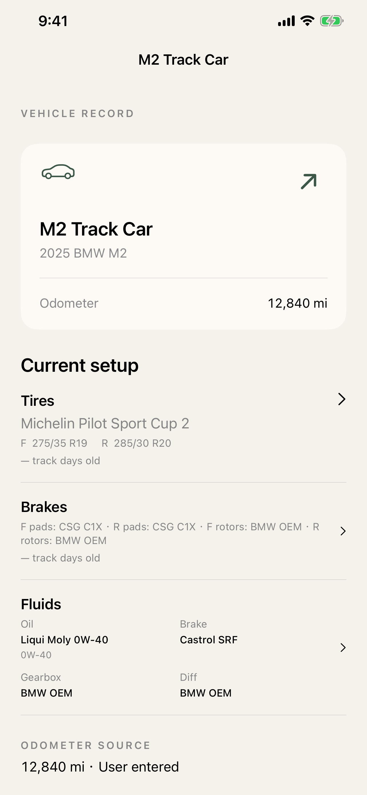 Stintmark Garage showing a car and its fitted components